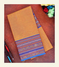 Orange Cotton Saree