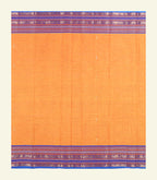 Orange Cotton Saree