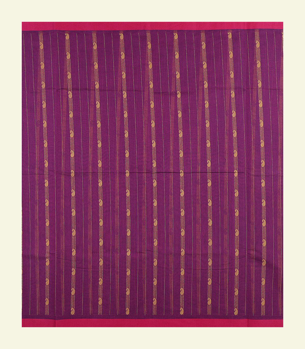 Purple Cotton Saree