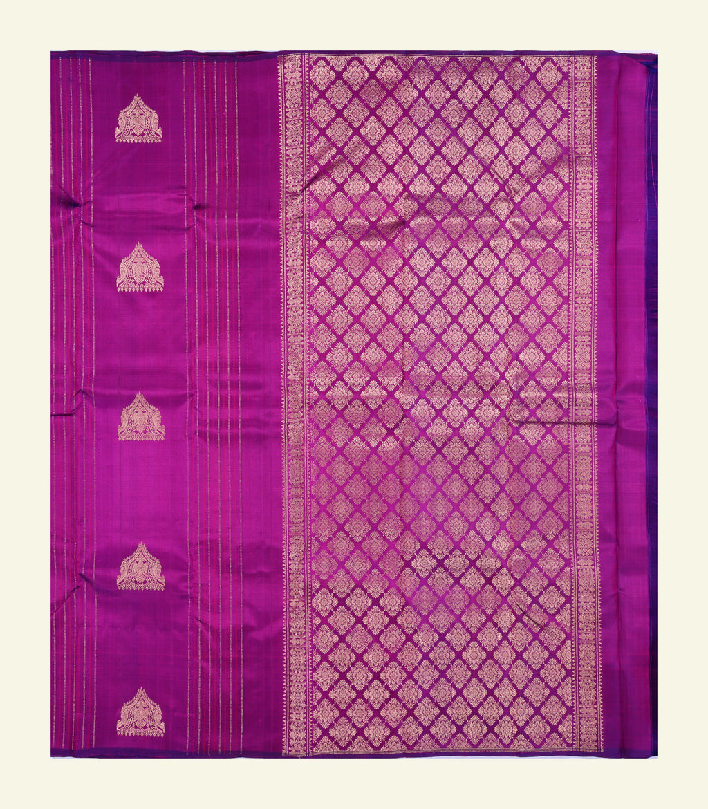 Purple Silk Saree