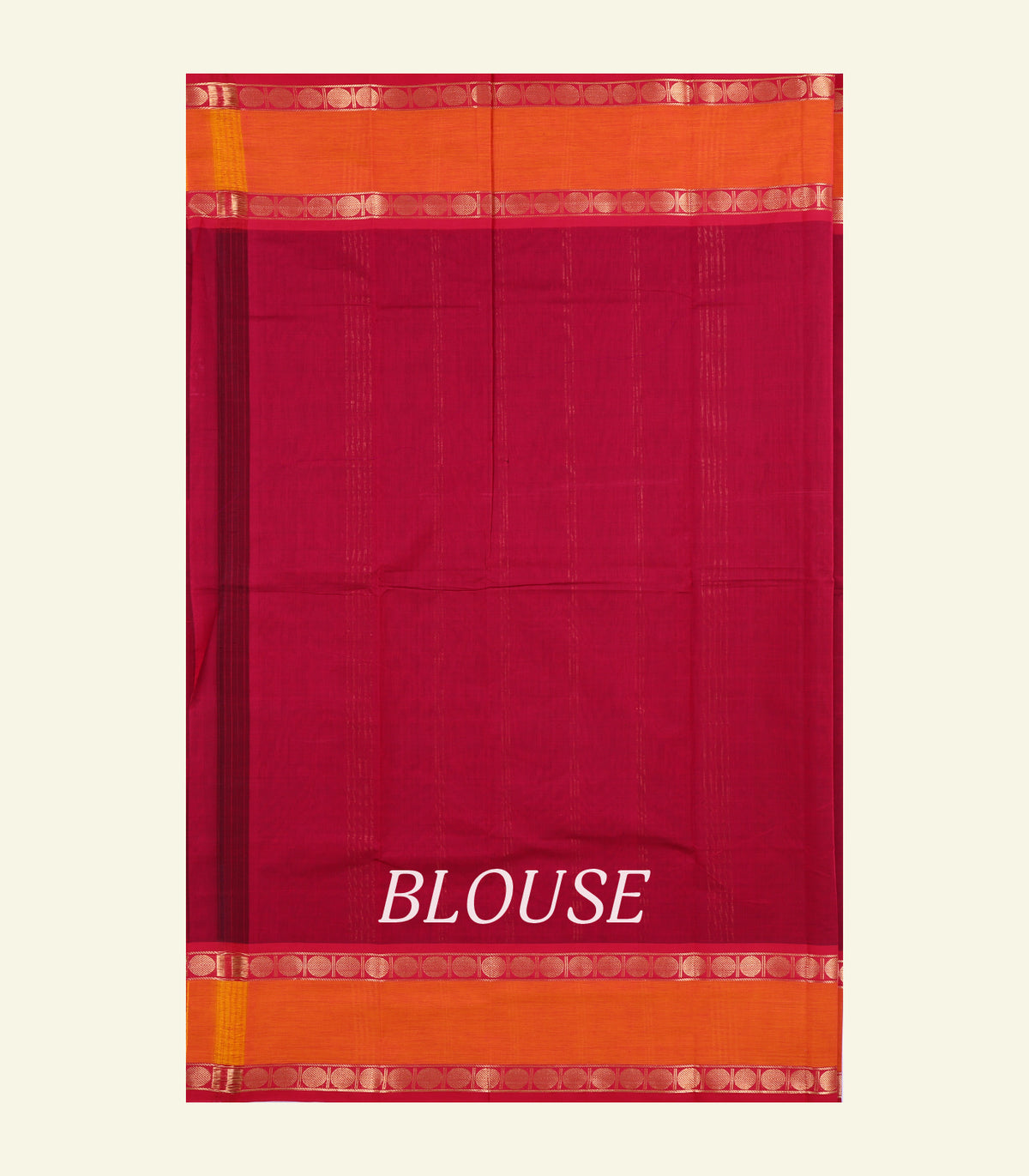 Red Cotton Saree