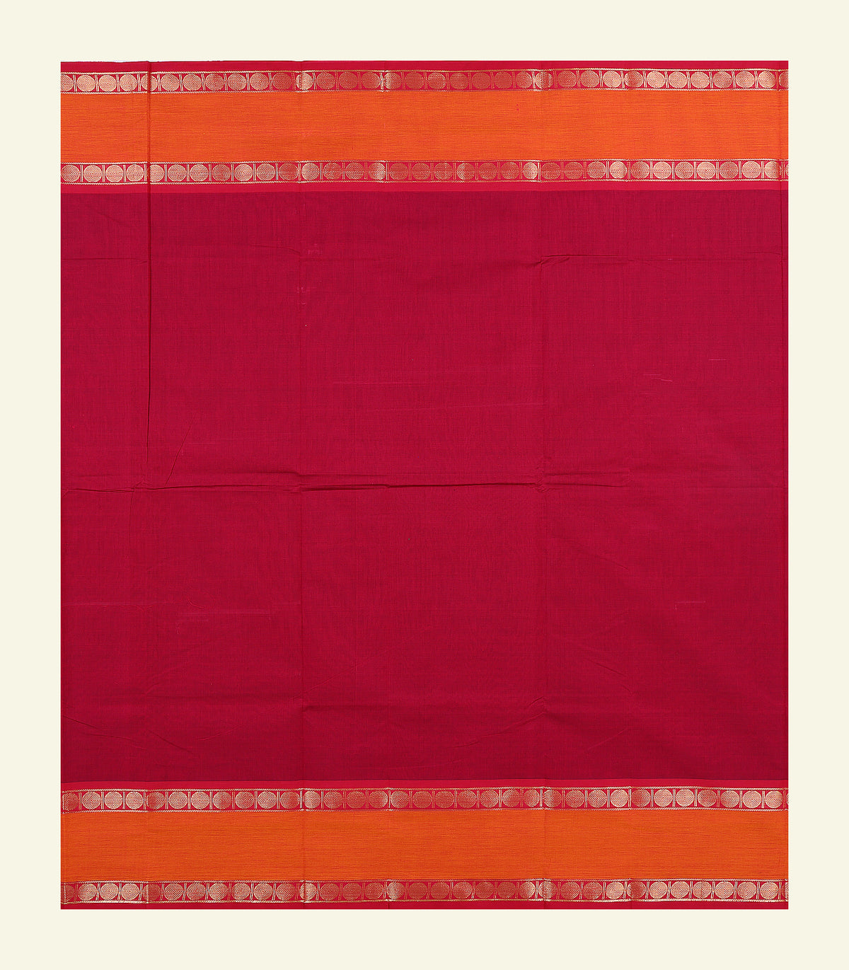 Red Cotton Saree