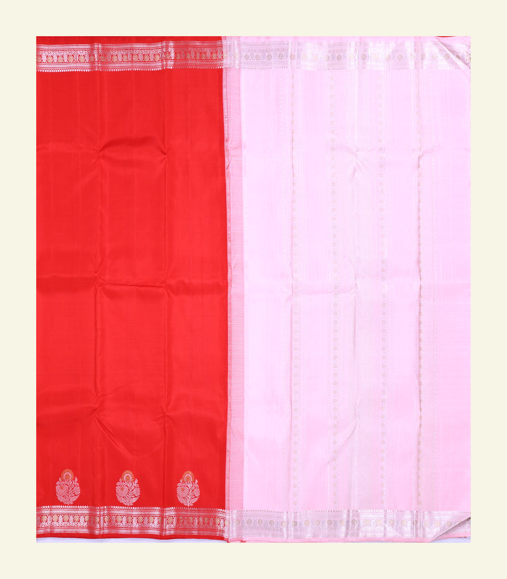 Red Handloom Silk Saree