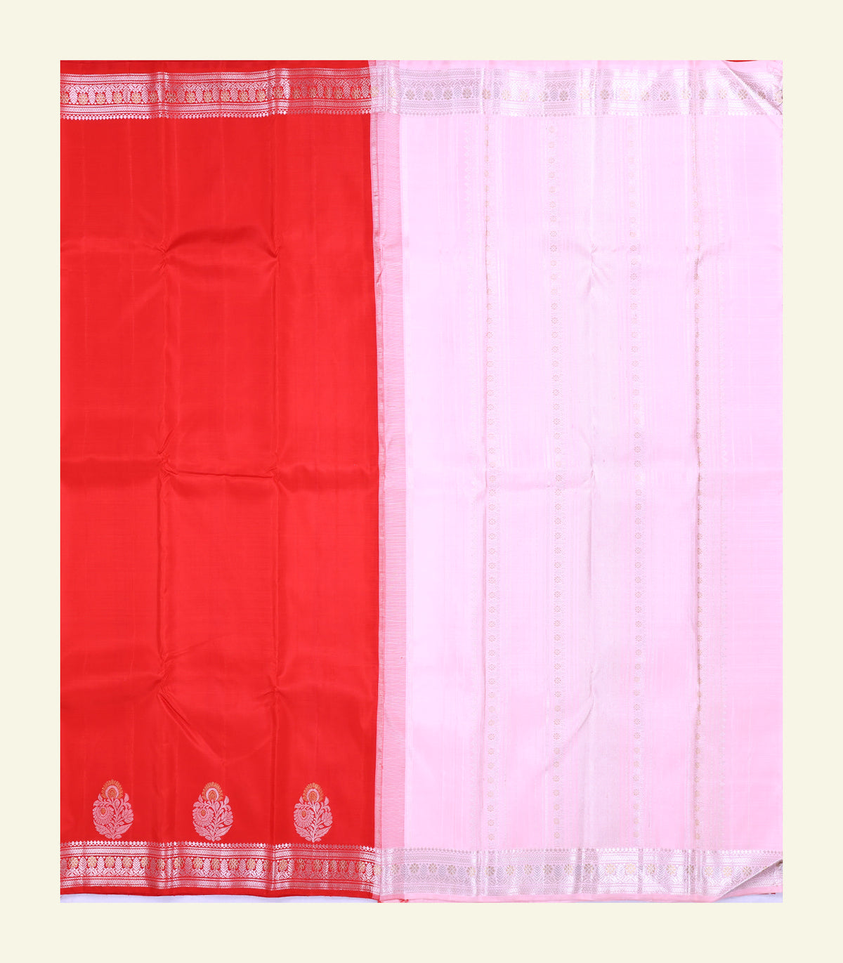 Red Handloom Silk Saree