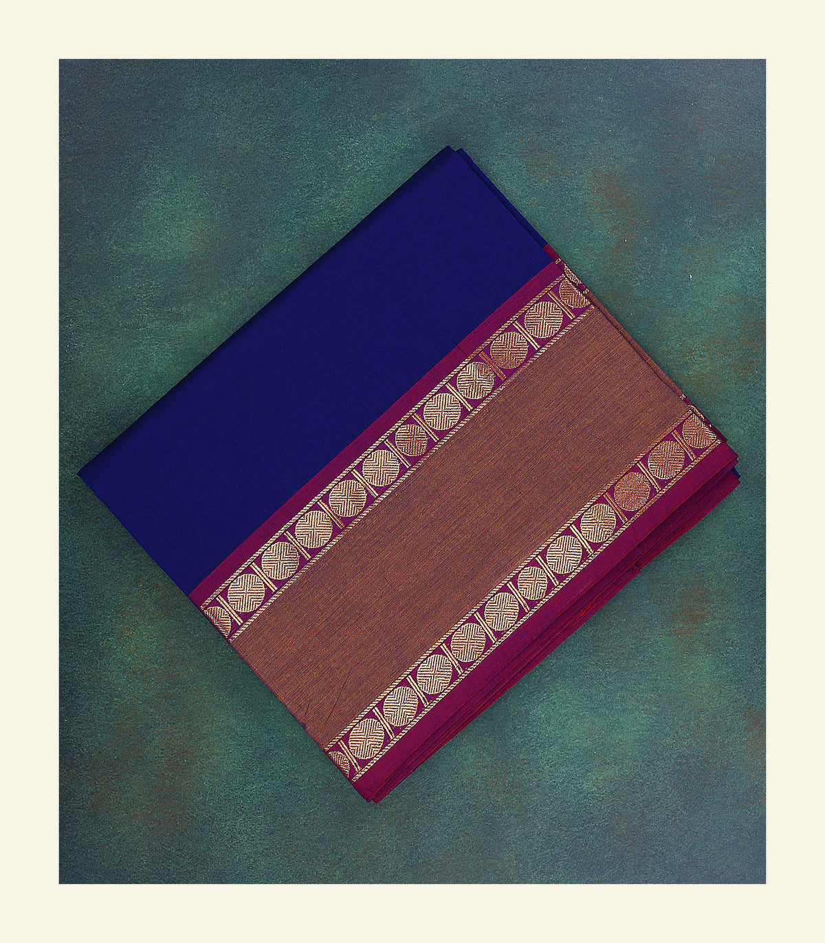 Royal Blue Cotton Saree