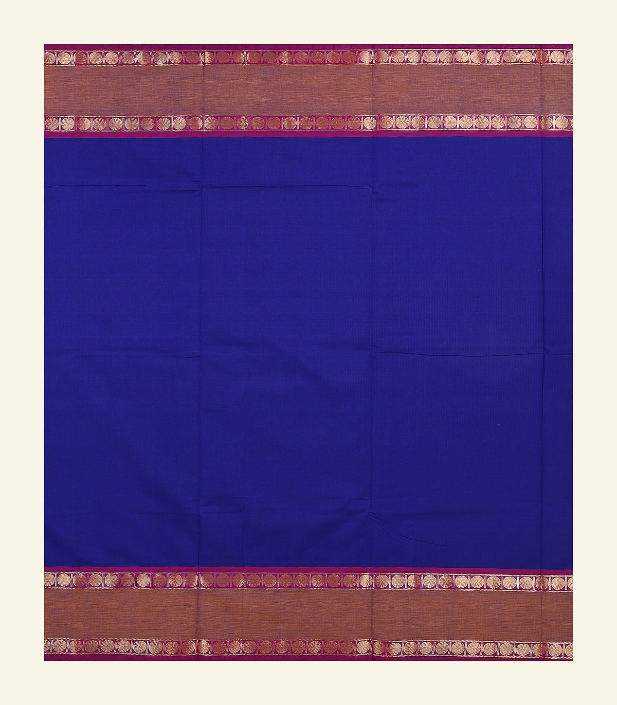 Royal Blue Cotton Saree