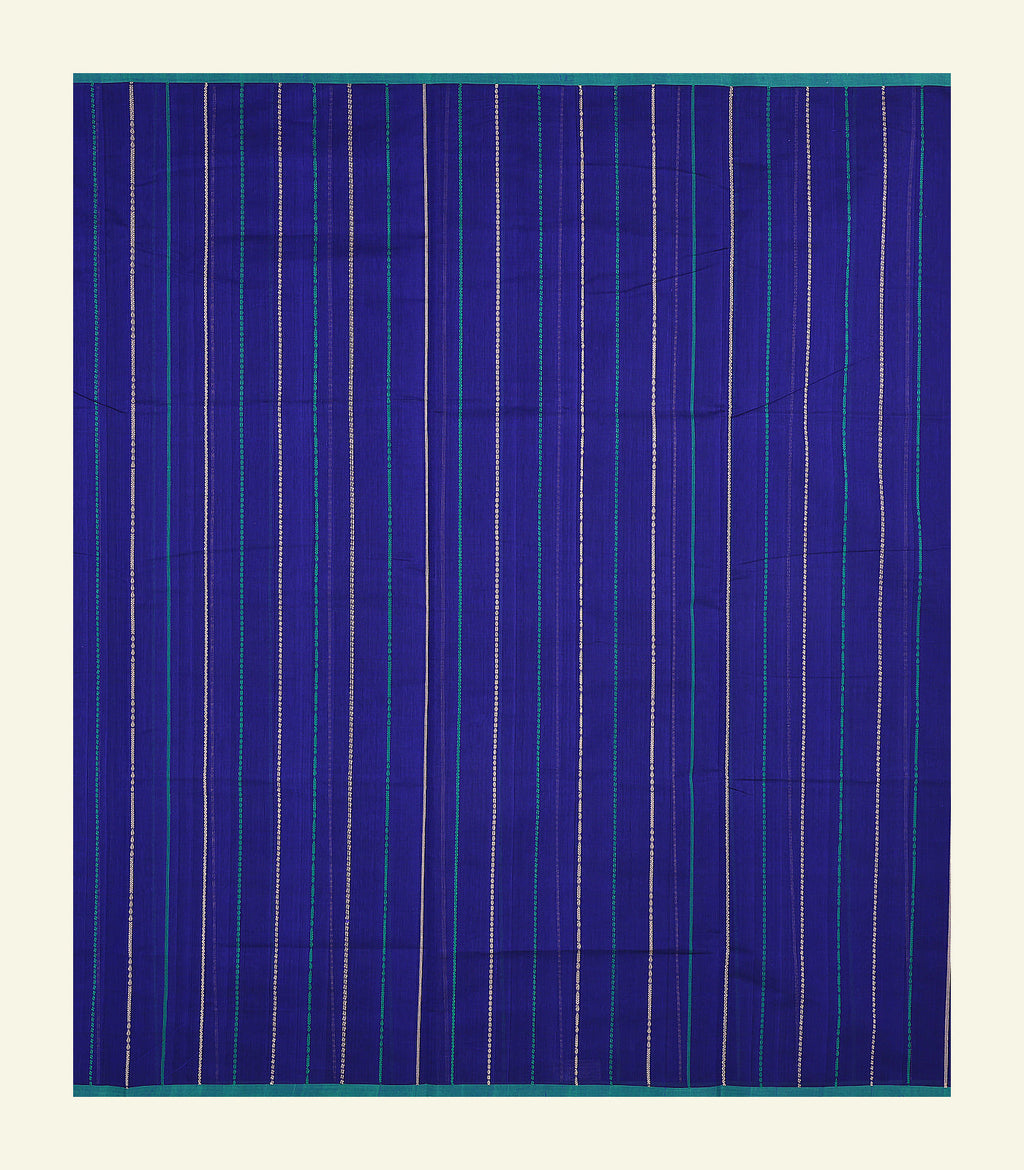 Dark Blue Handloom Cotton Saree