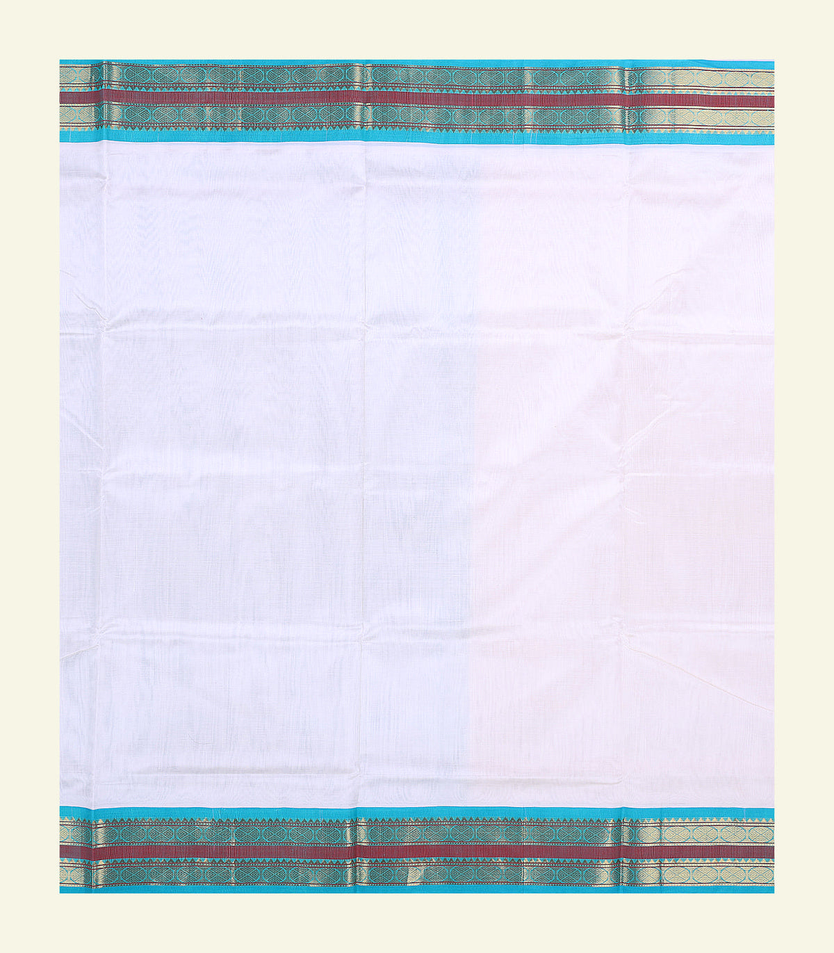 White Silk Cotton Saree