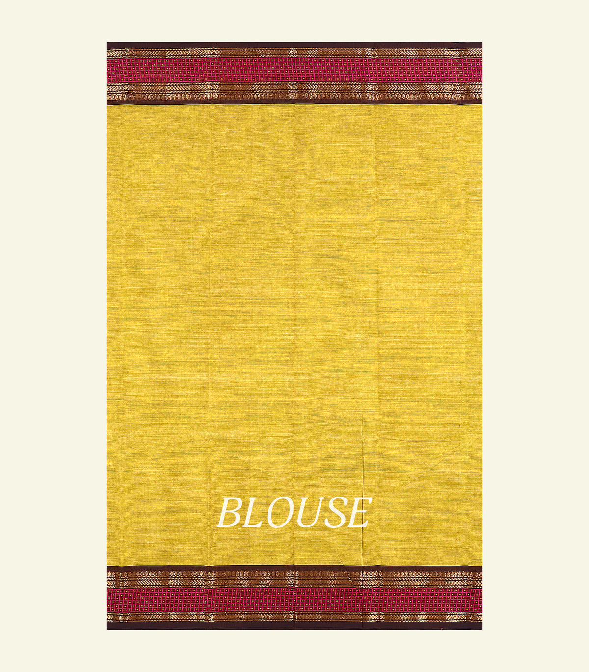 Yellow Cotton Saree