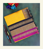 Yellow Silk Cotton Saree
