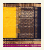 Yellow Silk Cotton Saree