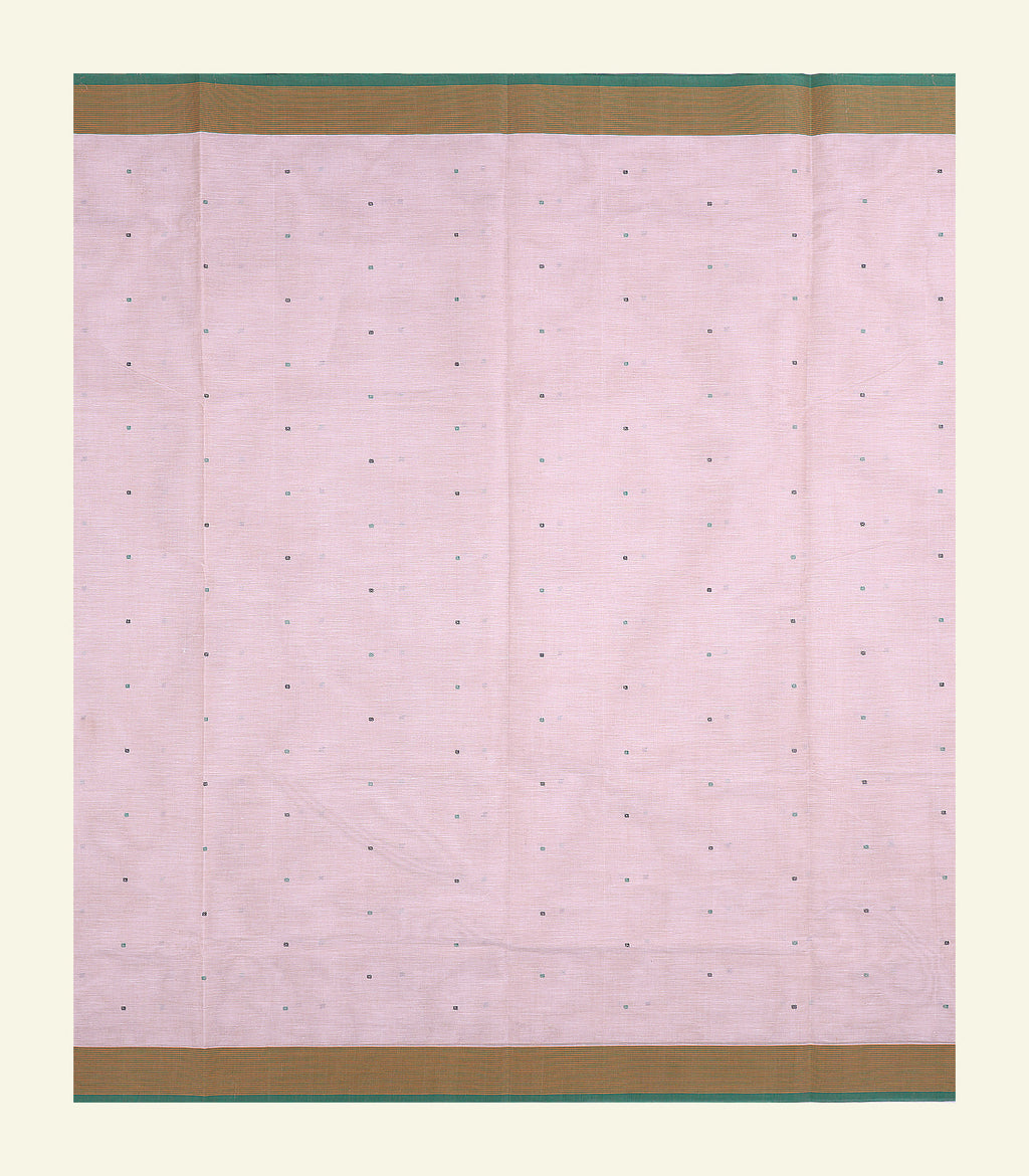 Light Pink Handloom Cotton Saree