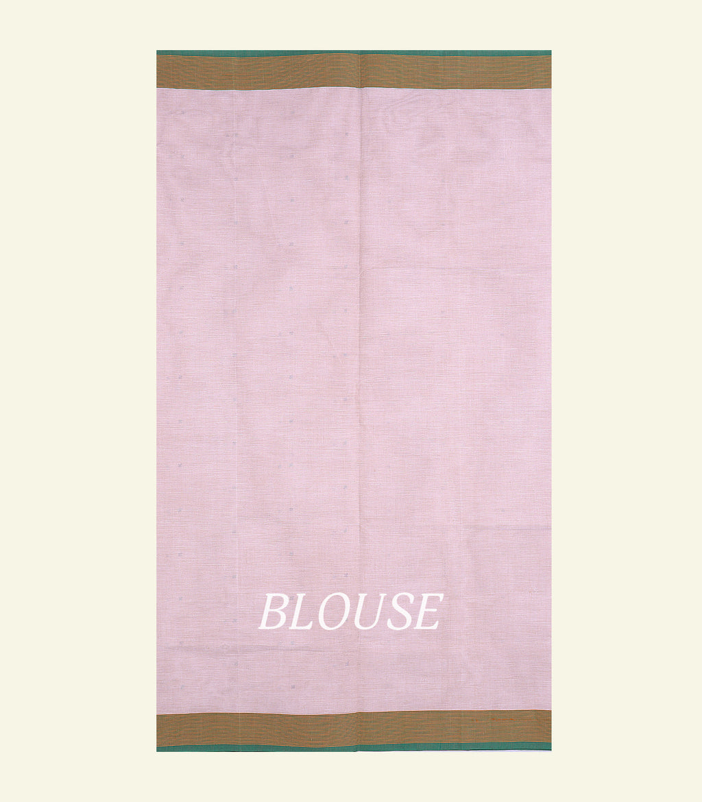 Light Pink Handloom Cotton Saree