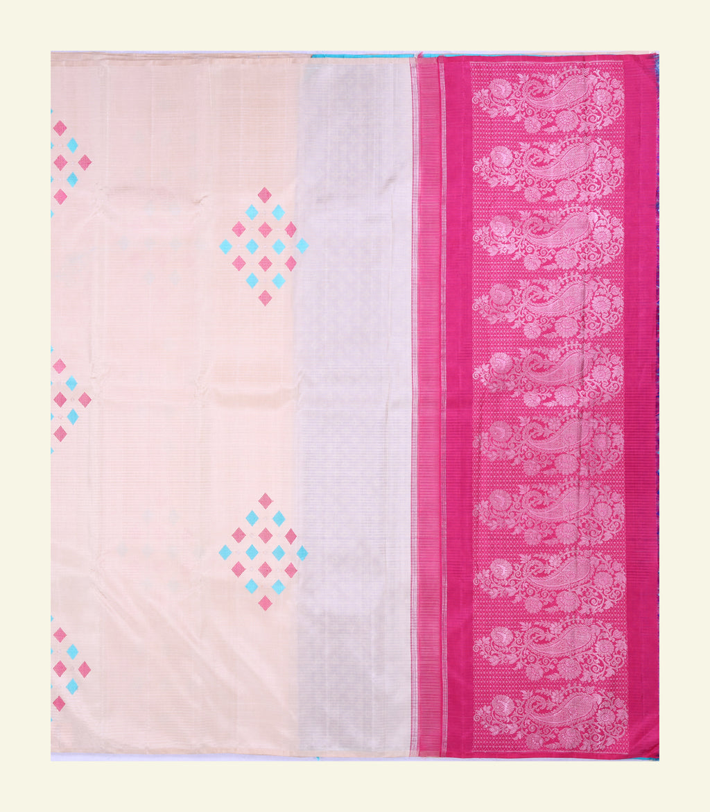 Light Pink Handloom Silk Saree