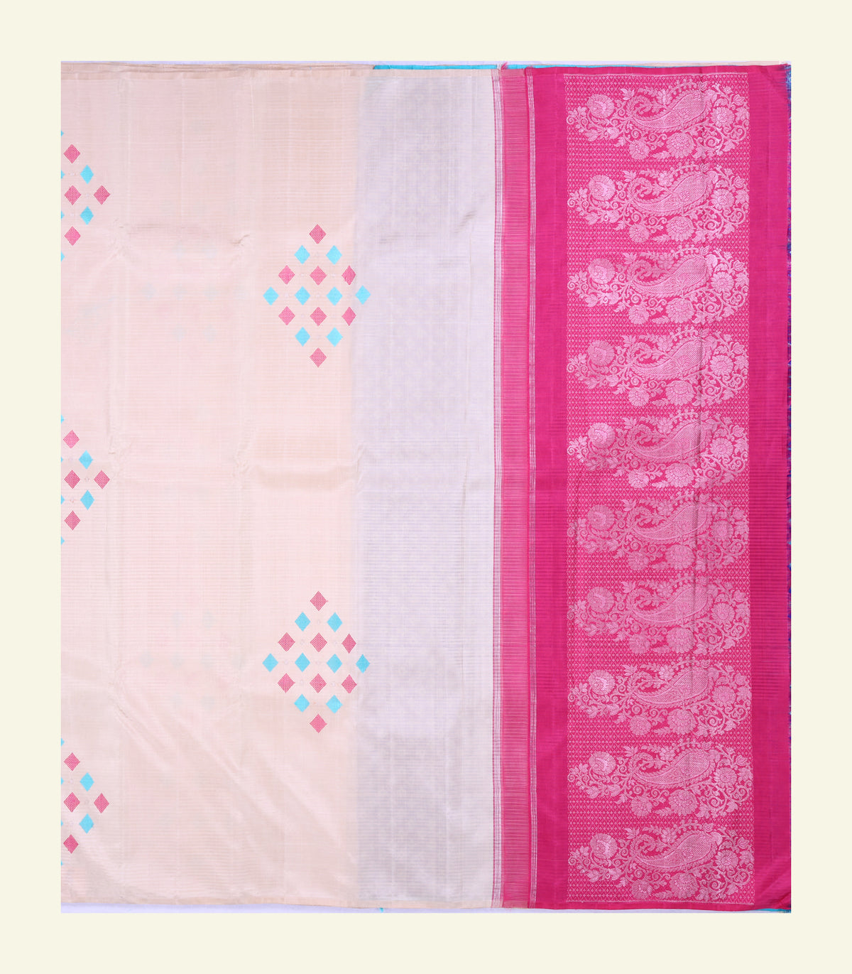Light Pink Handloom Silk Saree