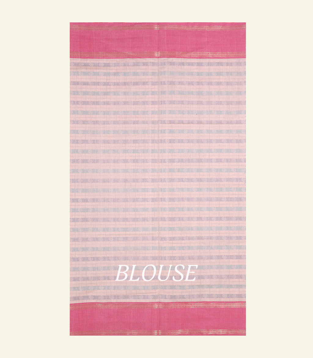 Checkered Handloom Cotton Saree