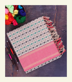 Checkered Handloom Cotton Saree