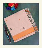Peach Handloom Cotton Saree