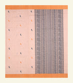 Peach Handloom Cotton Saree
