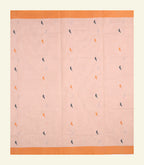 Peach Handloom Cotton Saree