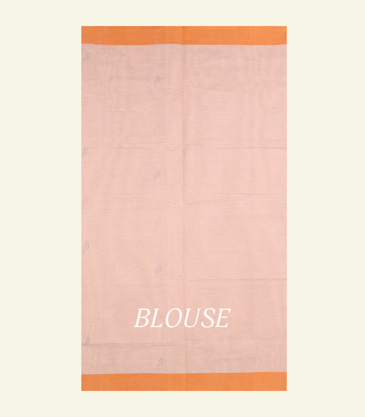 Peach Handloom Cotton Saree