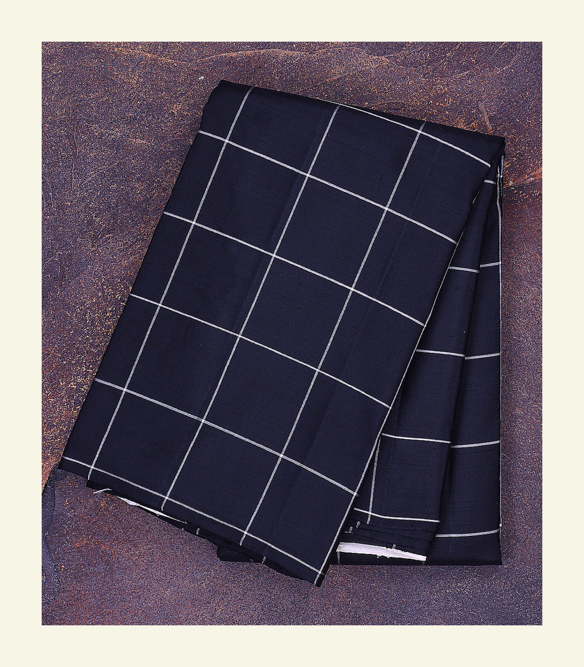 Checkered Handloom Silk Saree