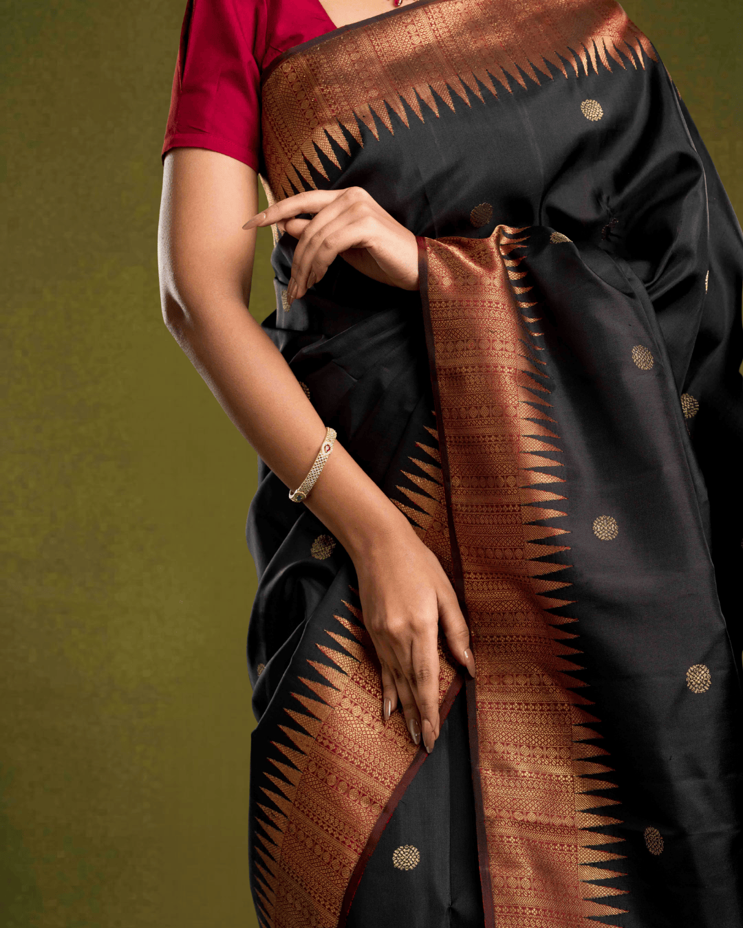 Temple Border Handloom Silk Saree