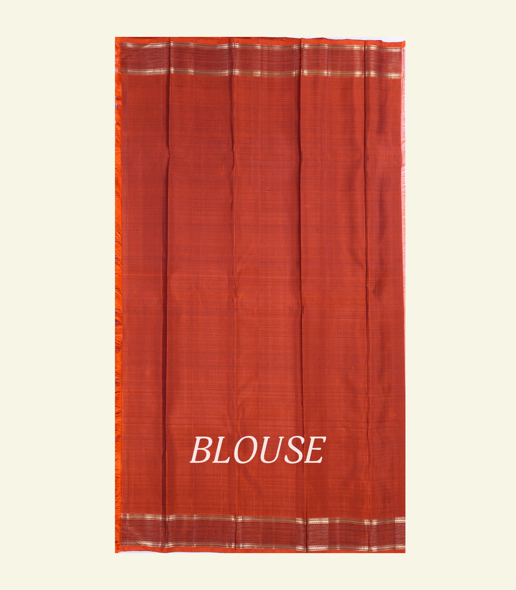 Blue Handloom Silk Saree