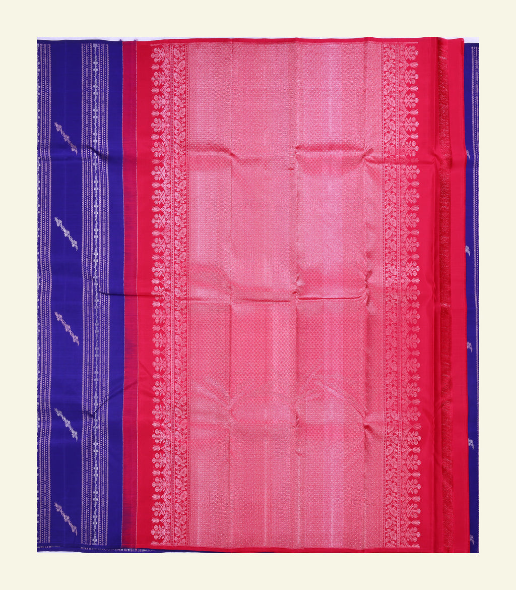 Violet Handloom Silk Saree