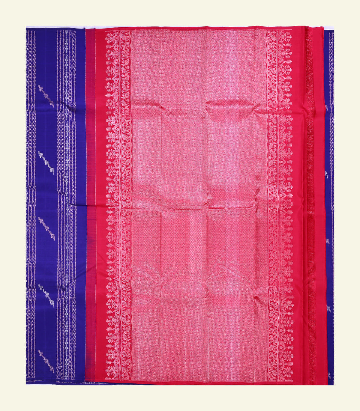 Violet Handloom Silk Saree