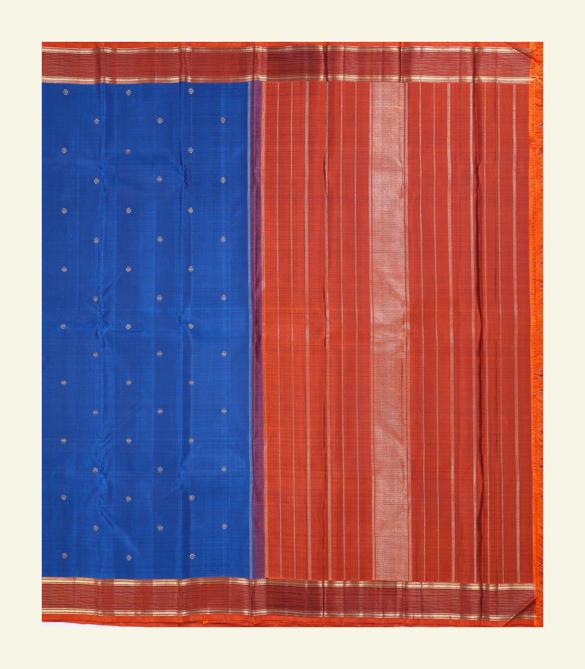 Blue Handloom Silk Saree