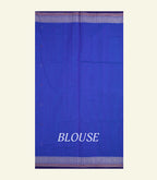 Royal Blue Handloom Cotton Saree