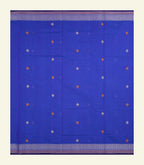 Royal Blue Handloom Cotton Saree
