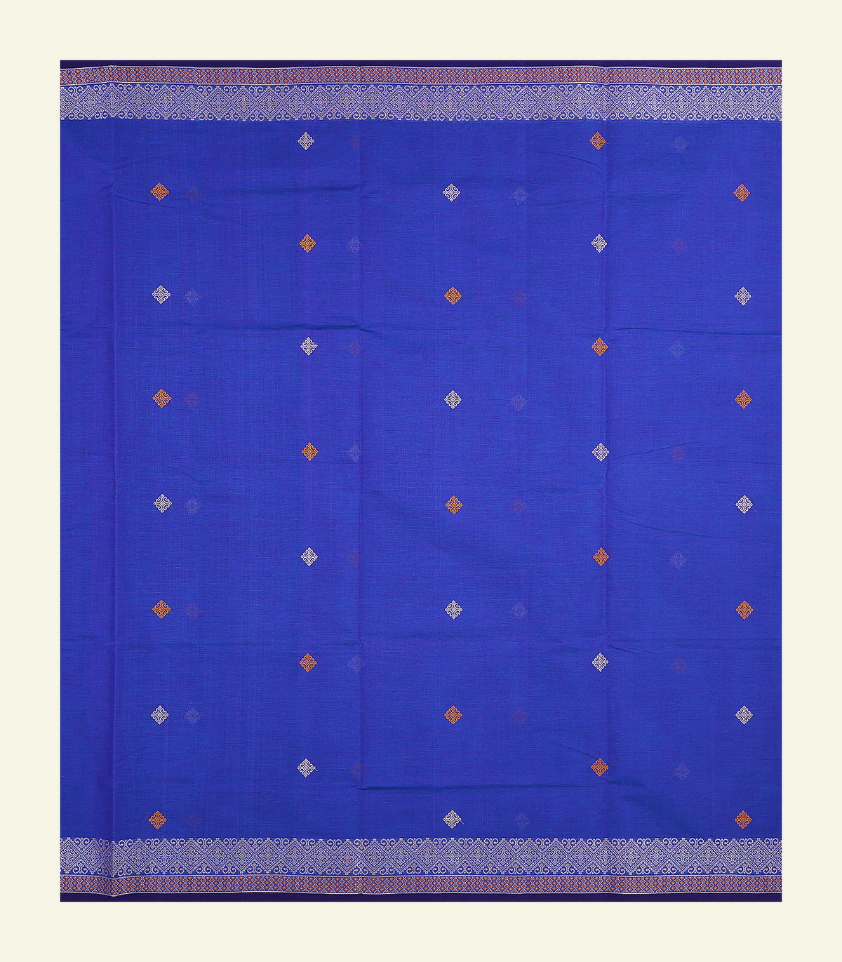 Royal Blue Handloom Cotton Saree
