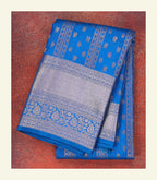 Blue Handloom Silk Saree