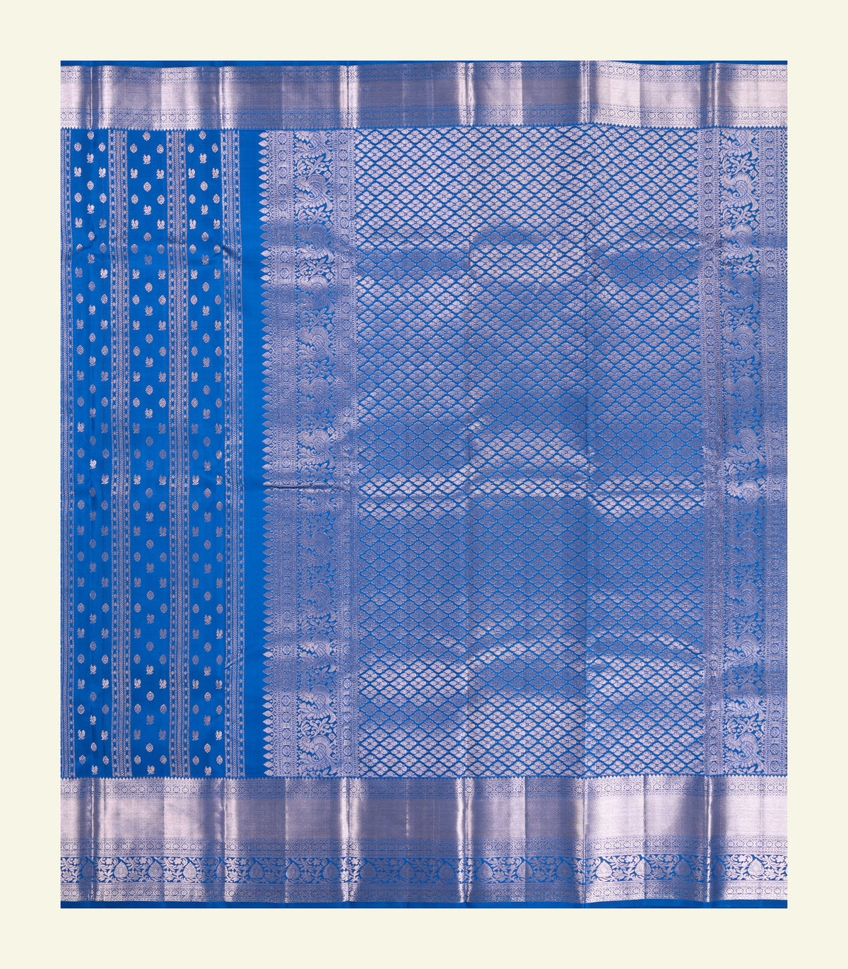 Blue Handloom Silk Saree
