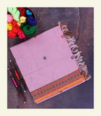 Baby Pink Handloom Cotton Saree