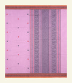 Baby Pink Handloom Cotton Saree