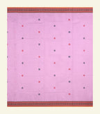 Baby Pink Handloom Cotton Saree