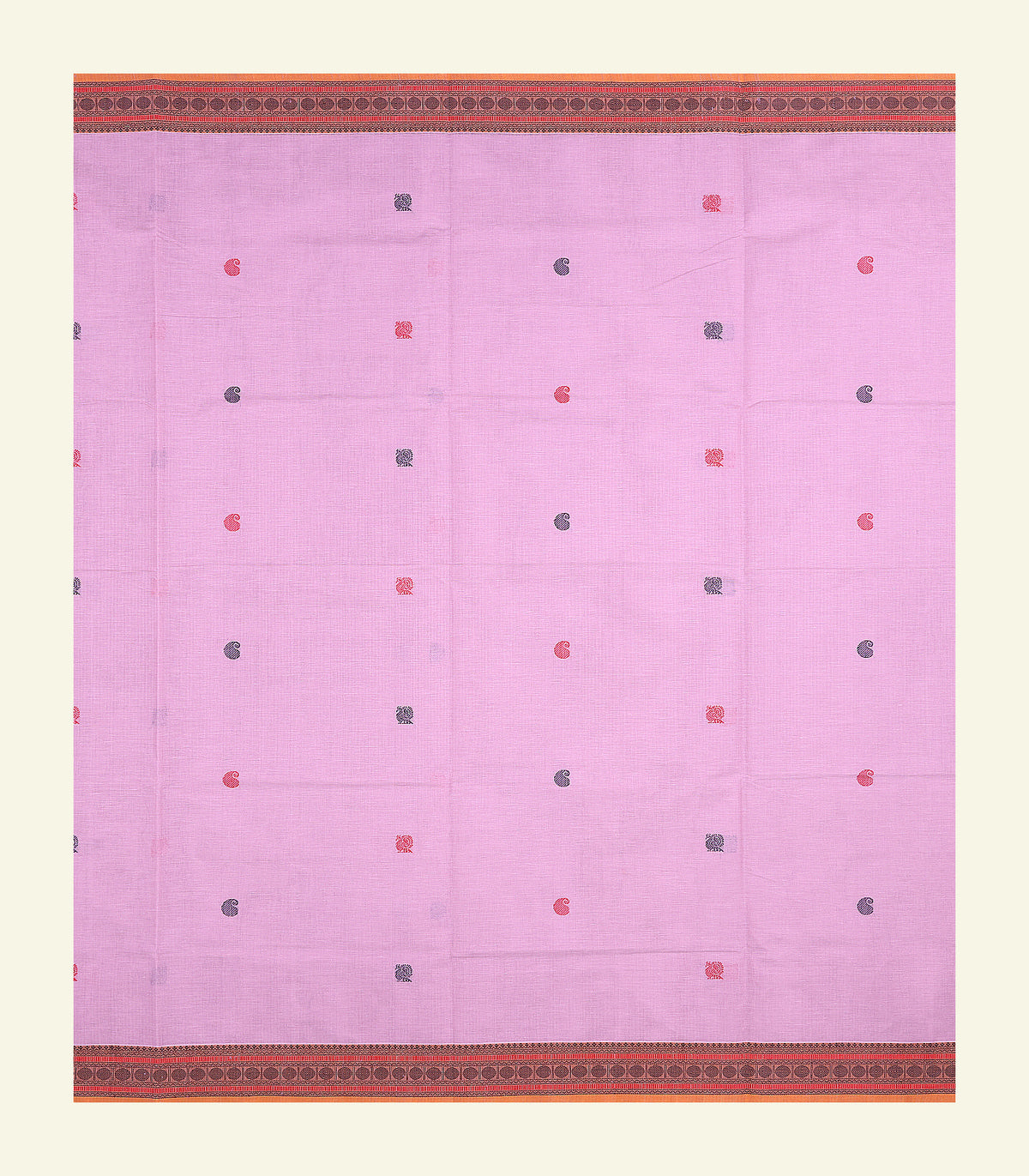 Baby Pink Handloom Cotton Saree