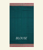 Bottle Green Handloom Cotton Saree