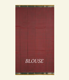 Brown Plain Cotton Saree