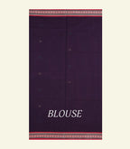 Dark Purple Handloom Cotton Saree