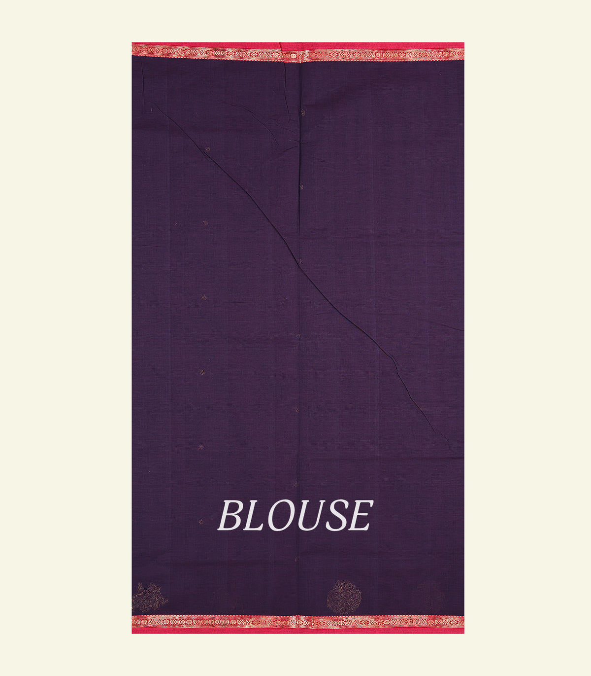 Purple Handloom Cotton Saree