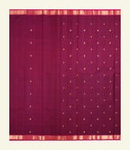 Maroon Handloom Silk Saree