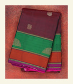 Traditional Brown Silk Saree
