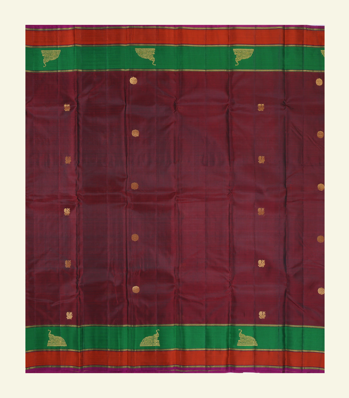 Traditional Brown Silk Saree