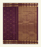 Maroon Handloom Silk Saree