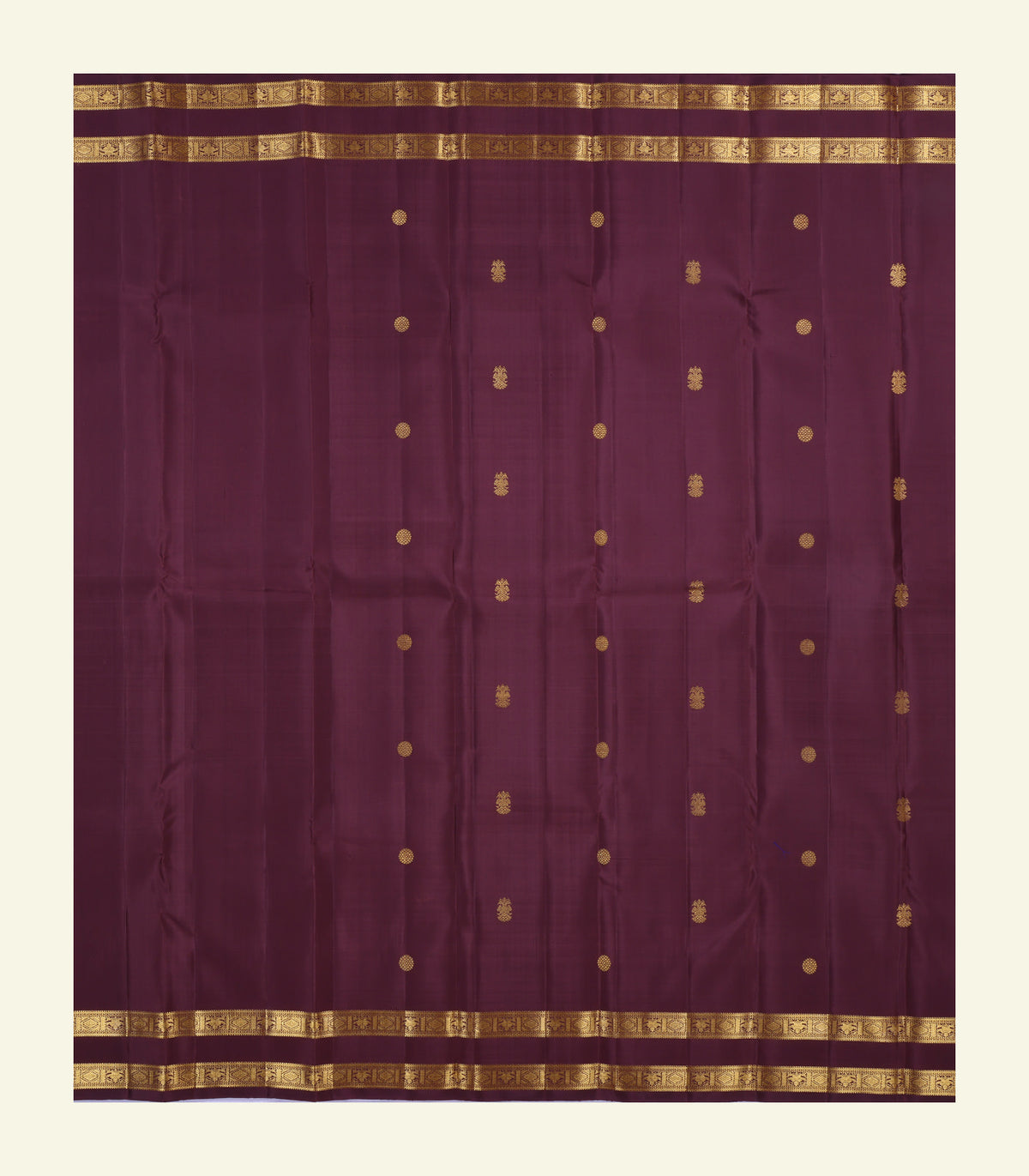 Maroon Handloom Silk Saree