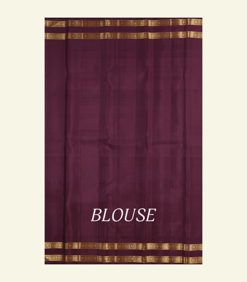 Maroon Handloom Silk Saree